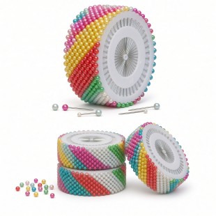 Ace cu perlă multicolor pe rolă pentru flori